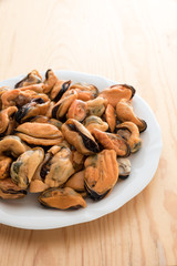 Tasty mussels without hood