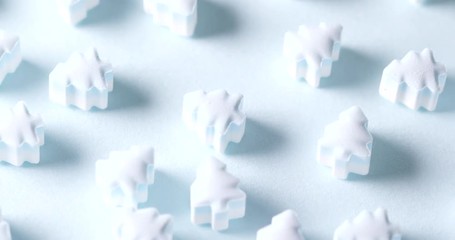 Top view of Blue christmas tree candy - Powered by Adobe