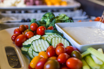 Catering Buffet of a Variety of Different Foods