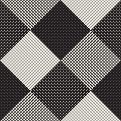 Modern Stylish Halftone Texture. Abstract Background With Random Size Squares. Vector Seamless Chaotic Squares Mosaic Pattern