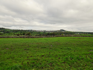 Fototapeta na wymiar Cloudy countryside,Northern Ireland