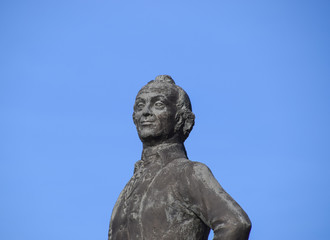 Monument to Suvorov. Monument to the great commander.