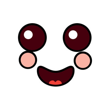 happy face emoji icon image vector illustration design 