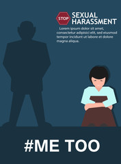 Sexual harassment poster with girl