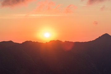 Fototapeta premium Fire in the sky