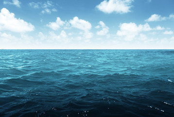 perfect sky and tropical ocean