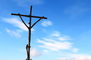 Cross on Blue Sky