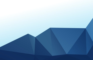 Blue Mountain Triangular Background