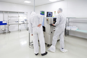 scientists working in laboratory