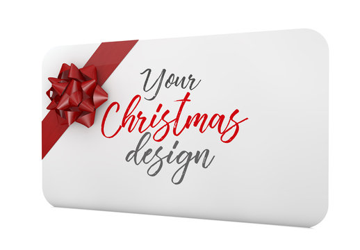 Christmas Gift Card Mockup
