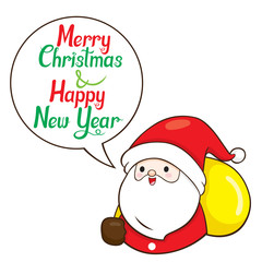 Santa Claus Carry Gifts Bag On Shoulder And Talk, Xmas, Happy New Year, Objects, Animals, Festive, Celebrations