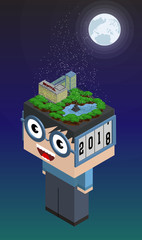 People Wait Until New Year