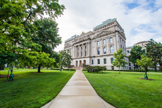 State House Tour Office in Indianapolis Indiana During Summer