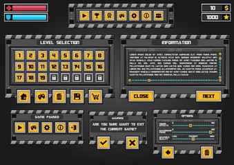 Industrial Game Window Set