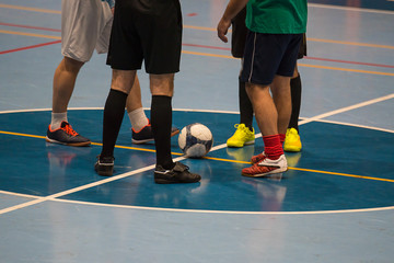  Futsal player sports hall