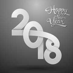 Happy New Year 2018 background
