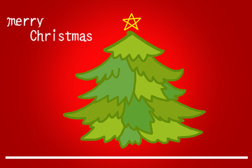 シンプルなクリスマスカード