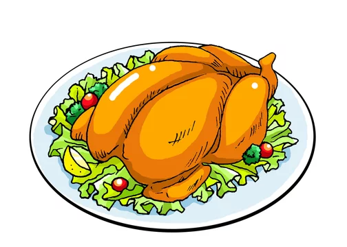 クリスマスディナー ローストチキン Stock イラスト Adobe Stock