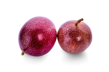 Passion fruit isolated on white background