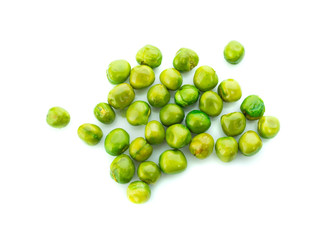 peas isolated on white.