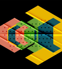 Colorful abstract shapes background