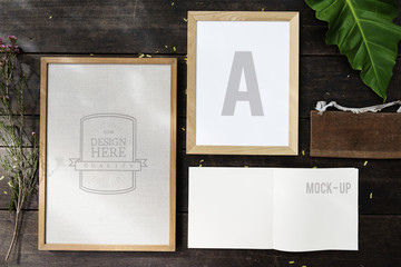 Design space photo with frame