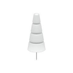 White push pin in shape of tree