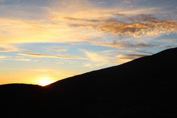 Fototapeta premium Mountain Sunset