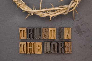 Trust in the Lord - A quote from the Bible