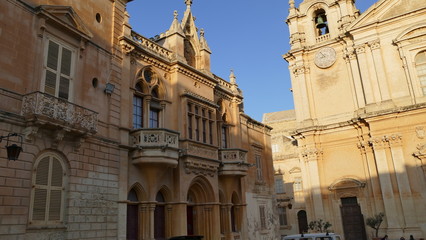 Fototapeta premium old town narrow street Malta