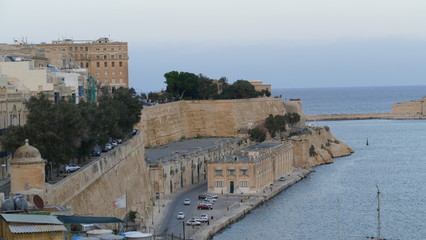 Fototapeta premium Malta Valetta port, streets 