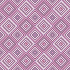 Seamless abstract pink and purple pattern of stripes and diamonds for Valentine's day