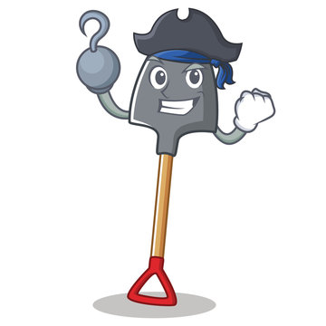 recommend clip art: Pirate shovel character cartoon style
