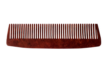 Comb of hair, isolated on white background
