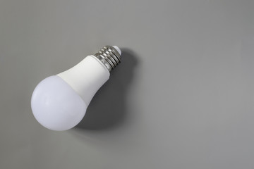 Lamp, on a gray background,