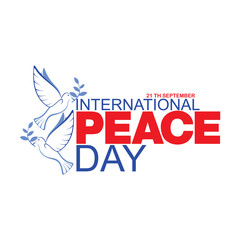 International Peace Day Vector Template Design