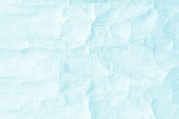 Crumpled Light blue paper texture