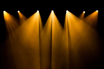 Photo sur Plexiglas Lumière et ombre Projecteurs de théâtre lumineux