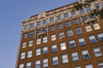 A tall building on State Street in Santa Barbara, California.