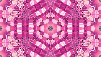 looped animation of 3d geometry, geometric forms and shapes are transformed. Red composition in low poly style kaleidoscope effect. Motion graphics background for vj shows. 4k seamless footage .54 - Powered by Adobe