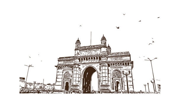 mumbai, Pencil Sketch - Arthub.ai