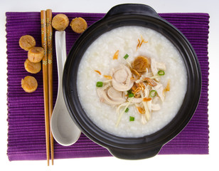 abalone porridge rice gruel