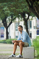 Obraz premium Man in park