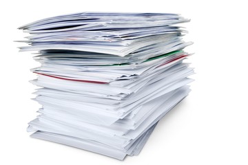 Stack of Envelopes / Files / Documents