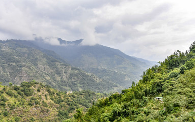 Mountain range in Singshore Bridge