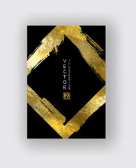 Vector Black and Gold Design Templates