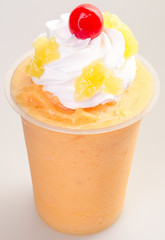 mango yogurt, milk shake