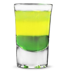 Alcohol in Shot Glass Isolated
