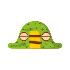 Vector cartoon fantasy foresy house