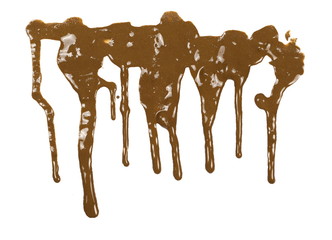 Mud stains, sprayed isolated on white background, with clipping path